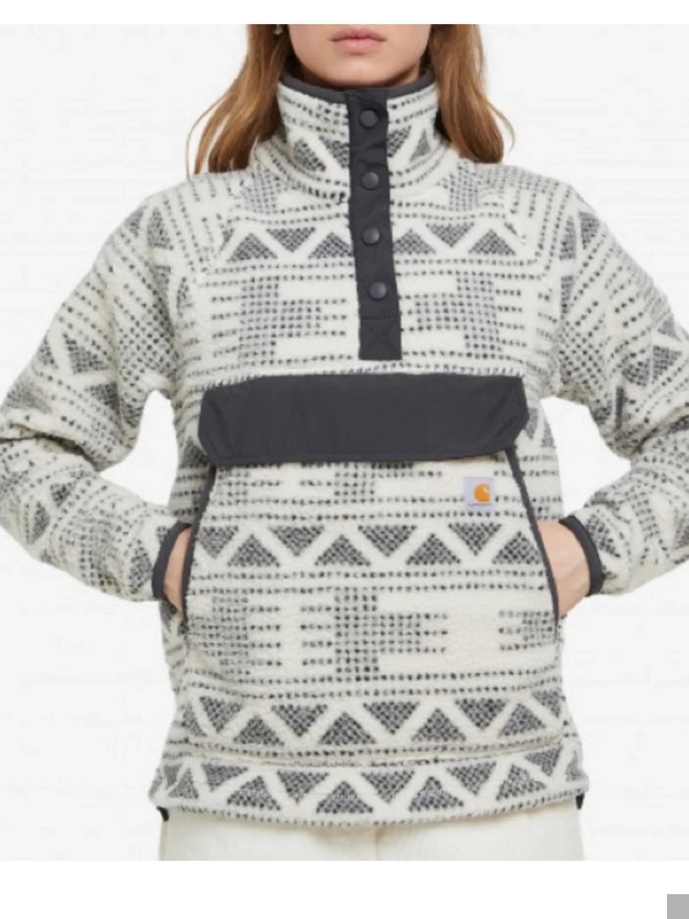 Carhartt Geo Aztec Relaxed Fit Fleece Pullover Sweater